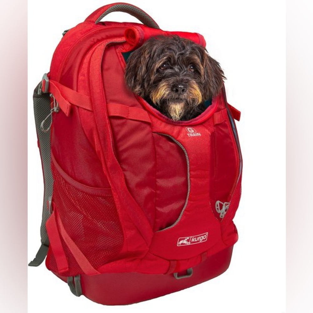 Kurgo G-Train Dog Carrier Backpack - RED - EXCELLENT CONDITION